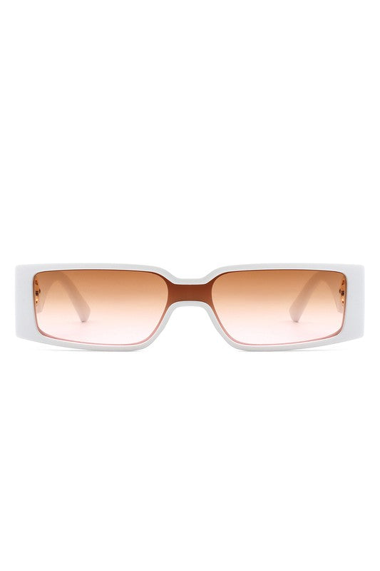 Retro Rectangle Narrow Fashion Slim Sunglasses
