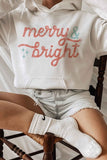 Merry and Bright Graphic Hoodie Plus Size