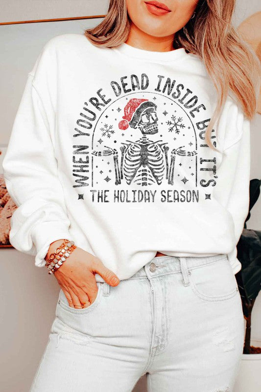 Christmas Junkie Graphic Plus Size Sweatshirt