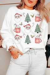 Christmas Skeleton Graphic Plus Size Sweatshirt