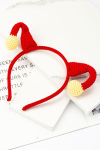 Knitted Christmas Antler Headband