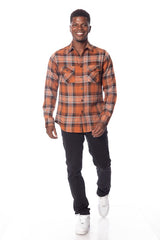 Men's With Button Closure Flannel Shirts 