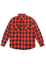 Mens Quilted Padded Flannel Shirts