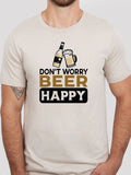 Don't Worry Beer Happy Crew Neck Softstyle Tee