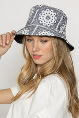 Mixed Fruit Print Reversible Bucket Hat