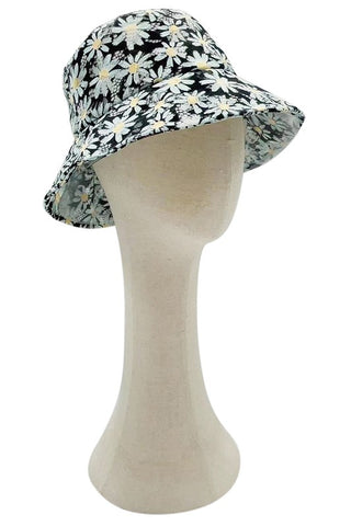 Daisy Printed Laced Bucket Hat