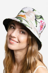 Watercolor Floral Print Bucket Hat