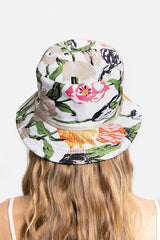 Watercolor Floral Print Bucket Hat