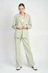 Oversized Blazer With Welt Pockets