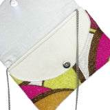 Pastel Multi Pattern Bead Clutch