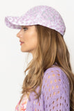 Flower Embroidered Sheer Baseball Cap