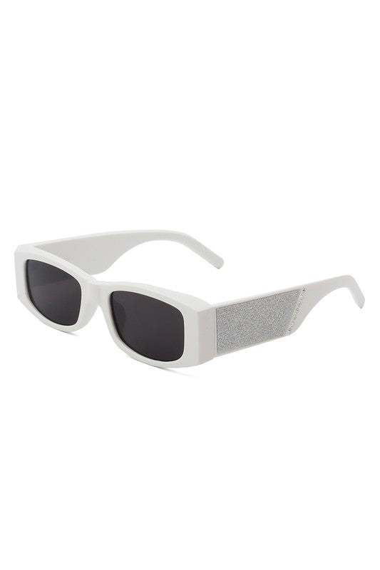 Rectangular Narrow Vintage Slim Sunglasses
