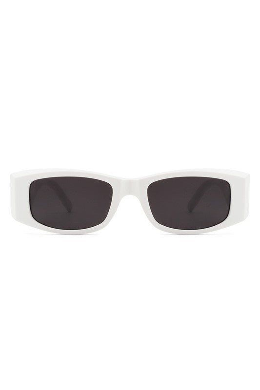 Rectangular Narrow Vintage Slim Sunglasses