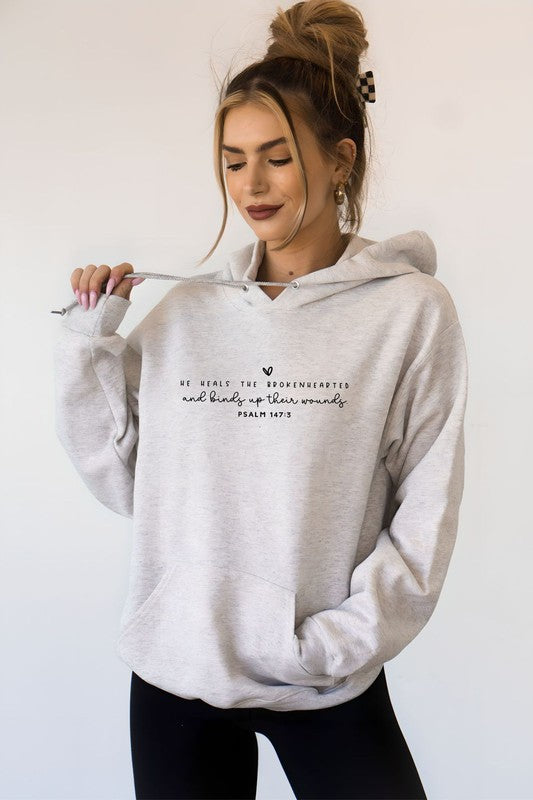 He Heals the Brokenhearted Softest Ever Hoodie