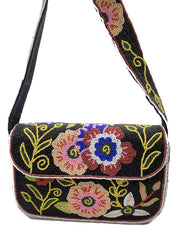 Double Sided florals Beaded Clutch