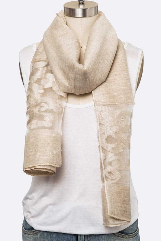 Flower Lace Oversize Shawl Scarf