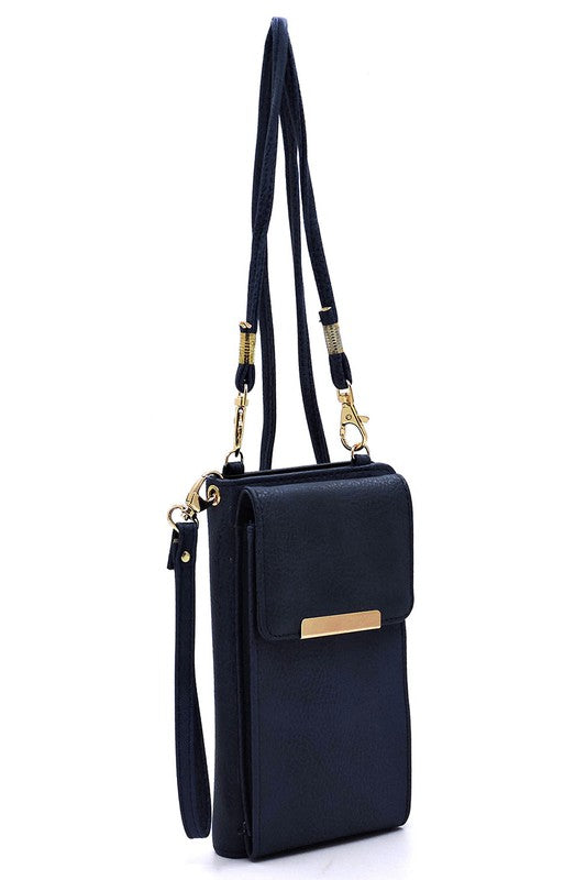 Fashion Bifold Wallet Crossbody Cell Phone Case