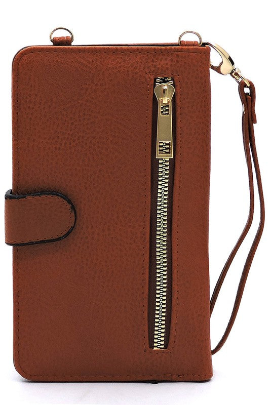 Fashion Bifold Wallet Crossbody Cell Phone Case