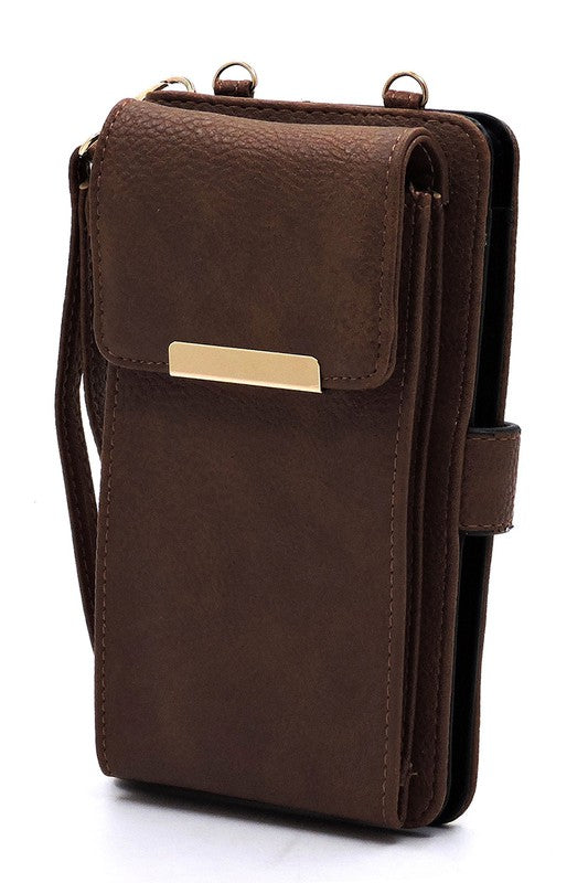 Fashion Bifold Wallet Crossbody Cell Phone Case