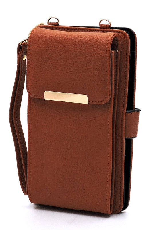 Fashion Bifold Wallet Crossbody Cell Phone Case
