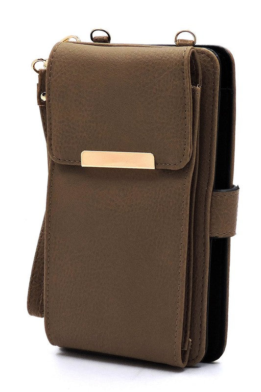 Fashion Bifold Wallet Crossbody Cell Phone Case