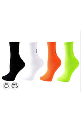 Dozen Hi and Bye Happy Face Above Ankle Socks