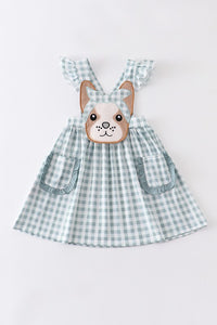 French Knot Bulldog Pocket Dress