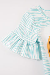 Mint Back to School Leopard Denim Girls Dress