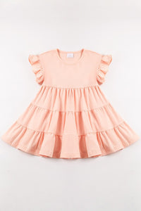 Pink Ruffle Tiered Girl Dress