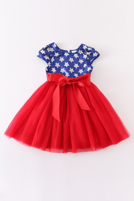 Red Sequin Star Dress