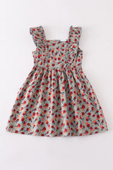 Floral Print Ruffle Dress