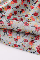 Floral Print Ruffle Dress