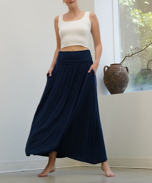 Bamboo Yoga Maxi Skirt