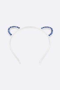 Bear Ear Rhinestone Headband
