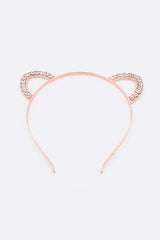 Bear Ear Rhinestone Headband