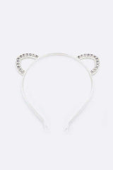Bear Ear Rhinestone Headband