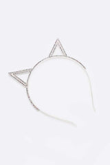 Rhinestone Cat Ear Headband