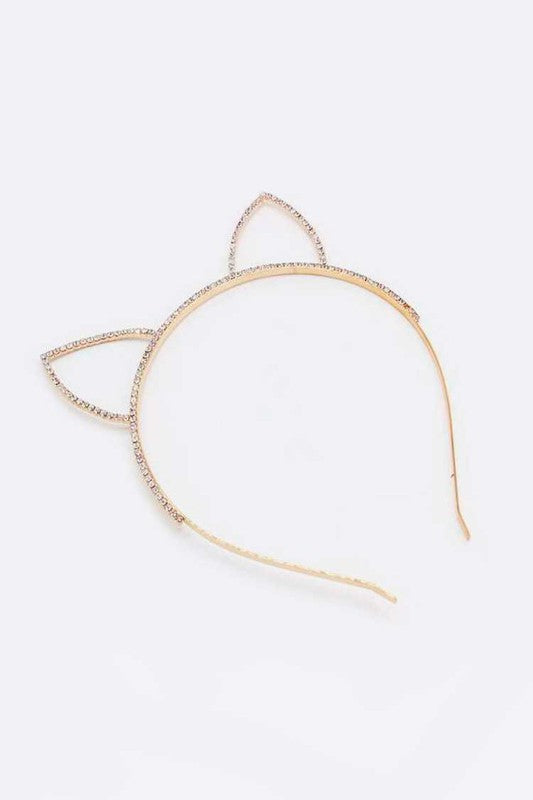 Crystal Cat Earn Headband Set