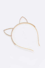 Crystal Cat Earn Headband Set