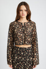 Belll Sleeve Cropped Top