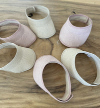 Straw Summer Visor Sun Hat 