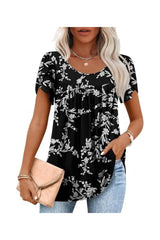 Trendy Women's Summer Tunic Tops Casual Dressy Blouse