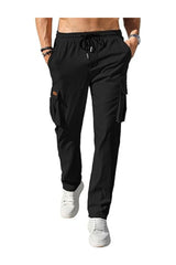 Trendy Men's Casual Cargo Joggers Stretch Hiking Pants