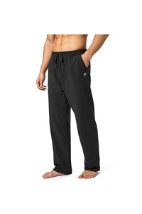 Trendy Men's Cotton Yoga Sweatpants with Pockets