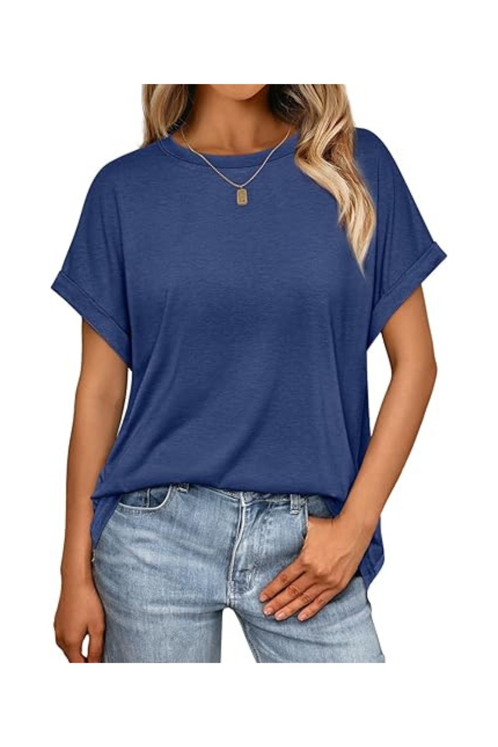 Trendy Women's Oversized Short Sleeve Business Casual Tops