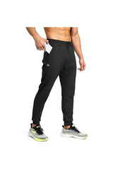 Trendy Men's Sweatpants Athletic Joggers with Zipper Pockets