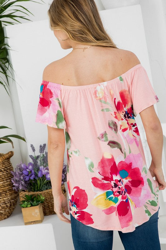 Floral Off Shoulder Top