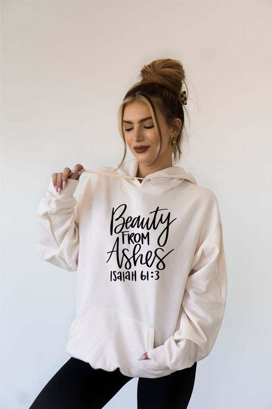 Essentials Beauty for Ashes Isaiah 61 3  Graphic Hoodie