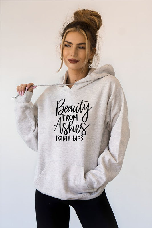 Essentials Beauty for Ashes Isaiah 61 3  Graphic Hoodie