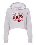Essentials Groovy Ohio With Heart Cropped Hoodie